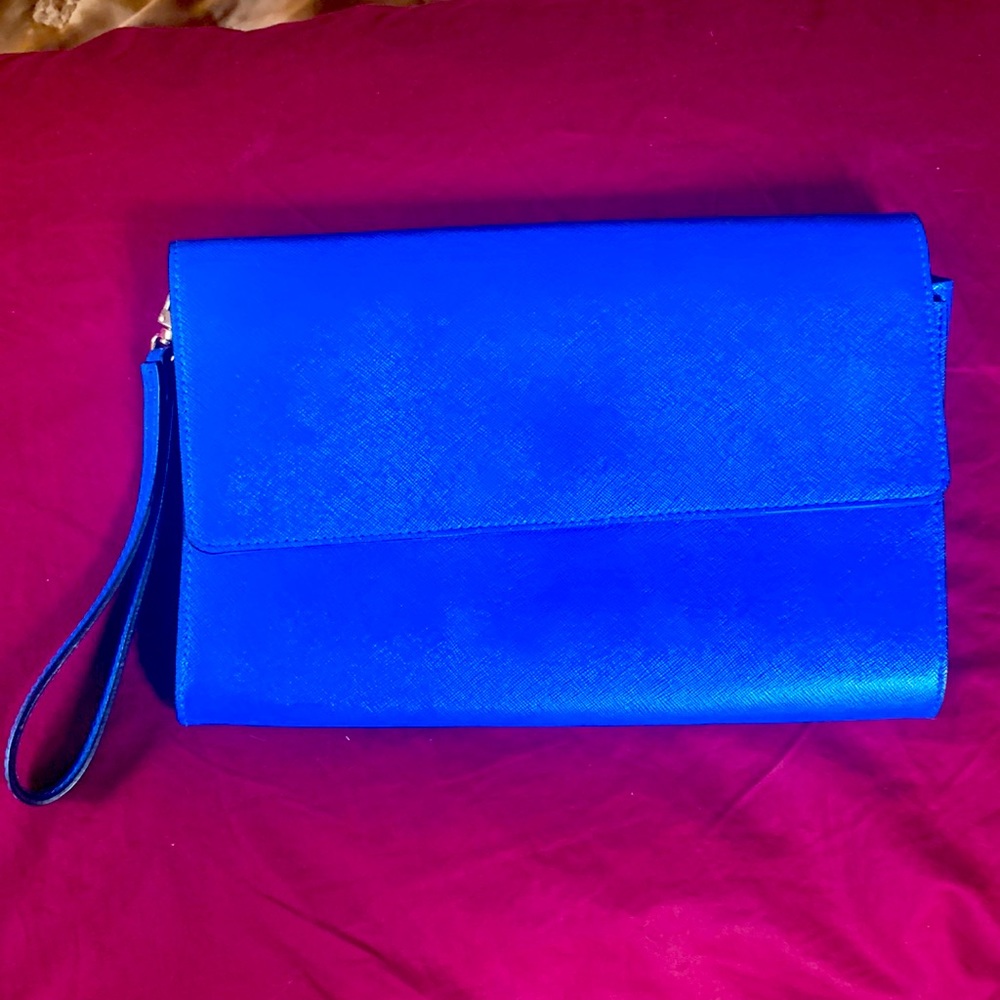 Halogen beautiful bold blue wristlet